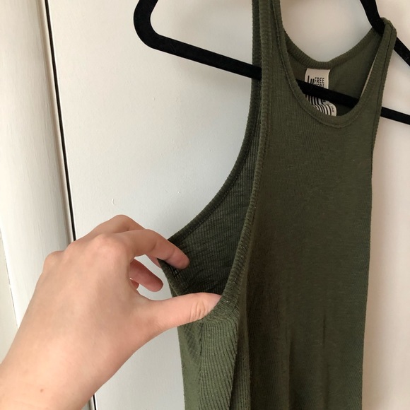 Green Free People Tank - Picture 2 of 3